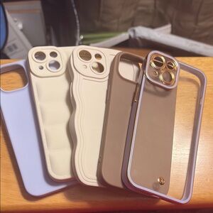 Stylish Phone Case Set - Cream and Tan